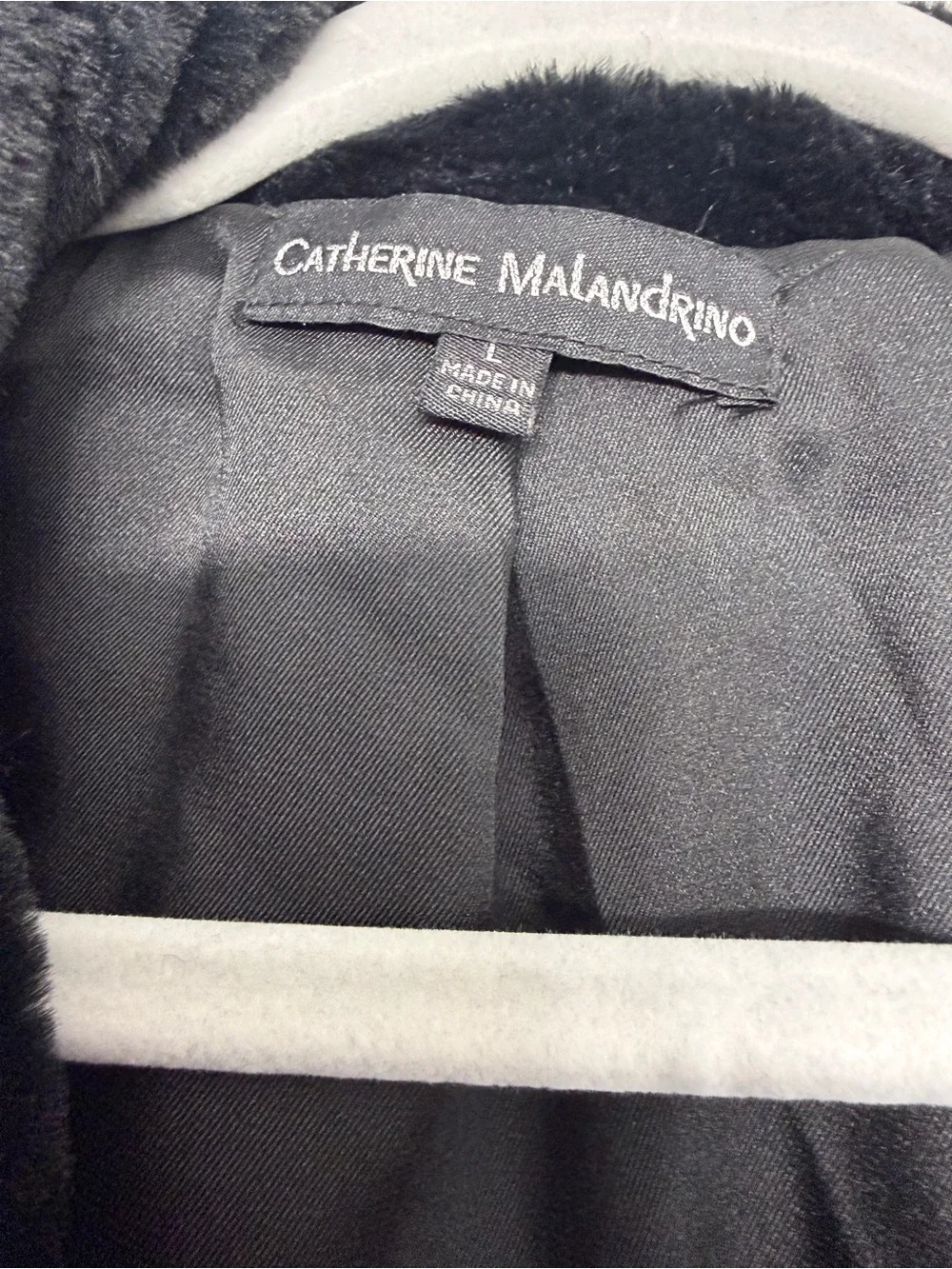 Catherine Malandrino Black Faux Fur Short Jacket - Picture 5 of 7